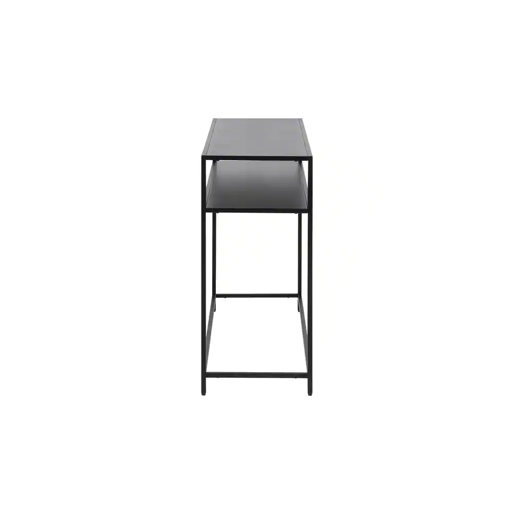 Black Powder Coated Steel Rectangular Console Table view 3
