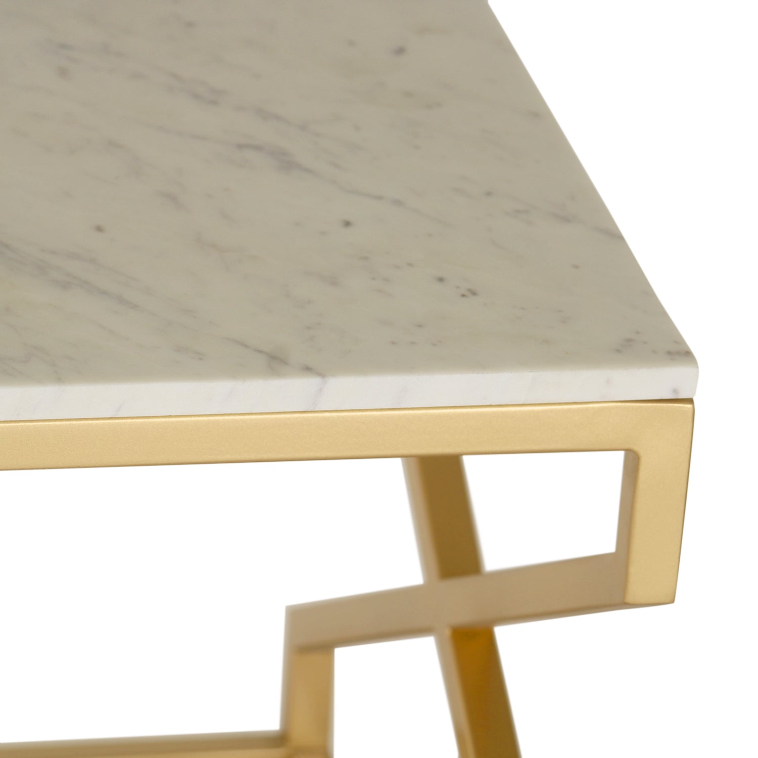 Rectangular Crossed Marble Coffee Table view 5