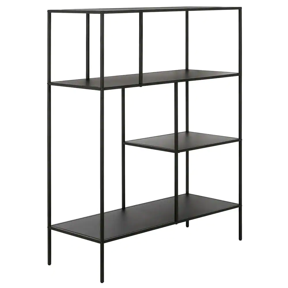 three-shelf standard bookcase