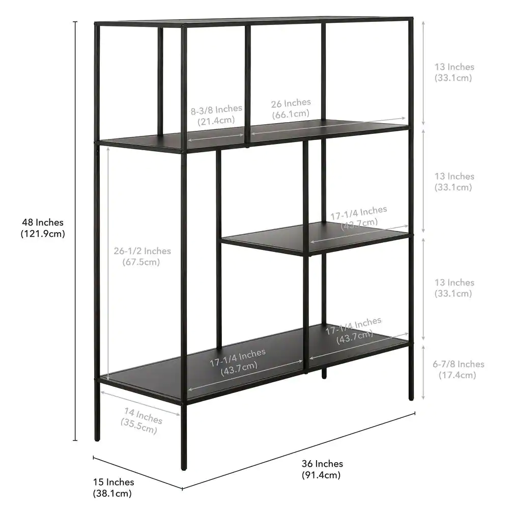 Three-shelf Standard Bookcase view 7