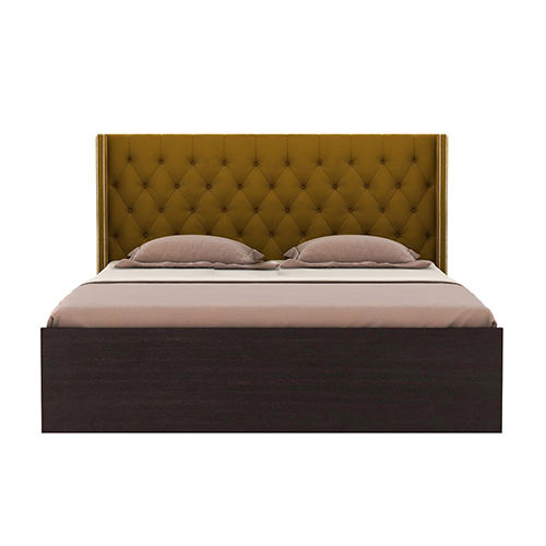queen solid wood hydraulic bed frame with head board