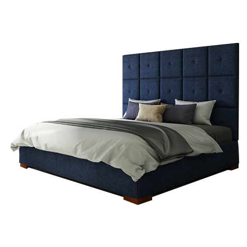 King Size Wall Hung Upholstered Bed With Storage view 2