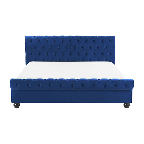 king sizefully upholstered bed without storage