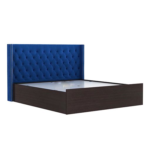 King Solid Wood Hydraulic Bed Frame With Head Board view 2