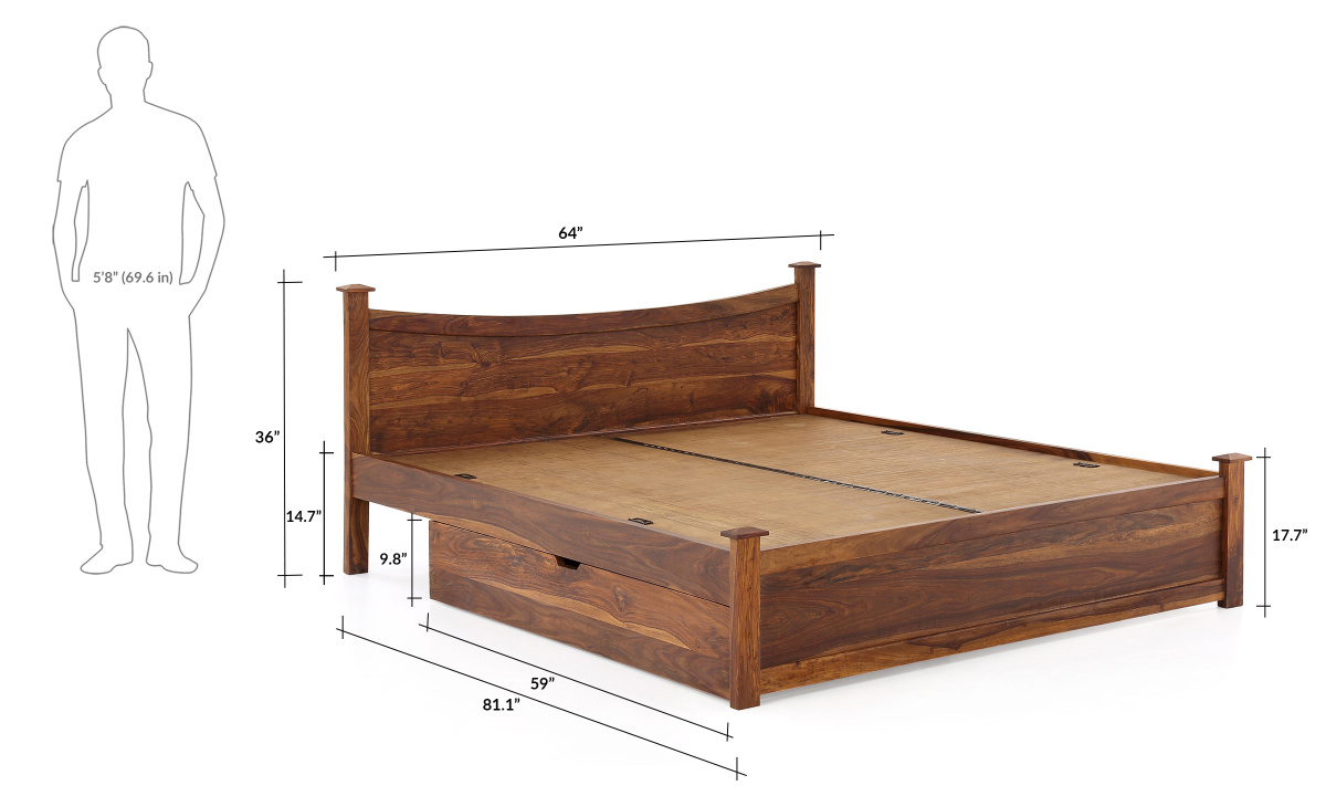 Wellington Bed, Queen view 2