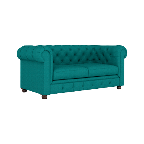 3+2 Seater Rolled Arm Deep Buttoning Leatherette Sofa Chesterfield view 3