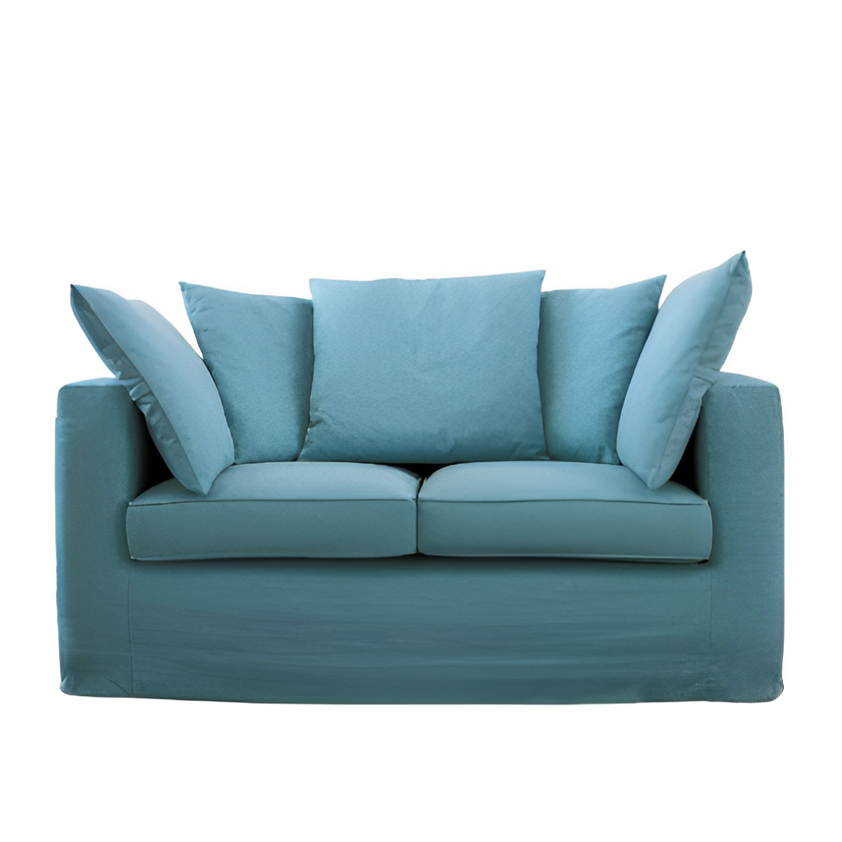 catalina collection two seater sofa set (with pillows) (sea breeze)