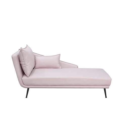 berra chaise lounger in blush color