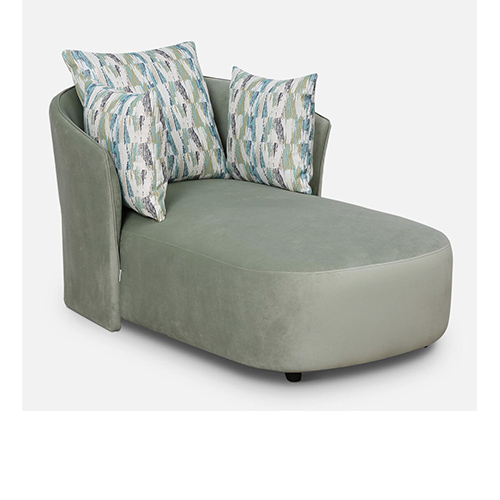 Gael Velvet Chaise Lounger In Teal Green Color view 2