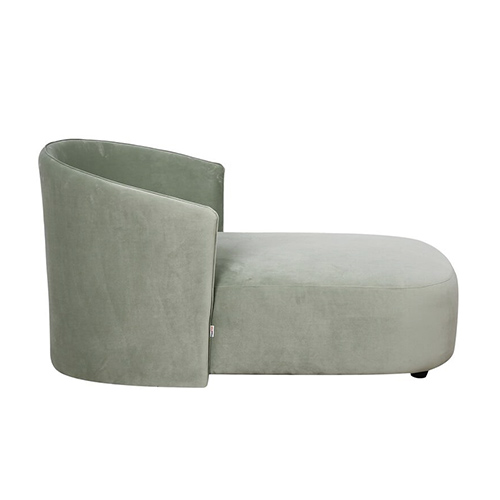 Gael Velvet Chaise Lounger In Teal Green Color view 3