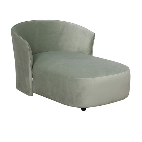 Gael Velvet Chaise Lounger In Teal Green Color view 4