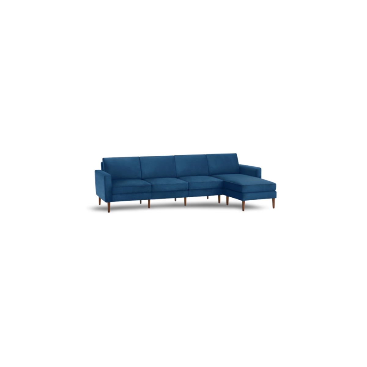 marc collection l-shaped sofa three seater(blue)