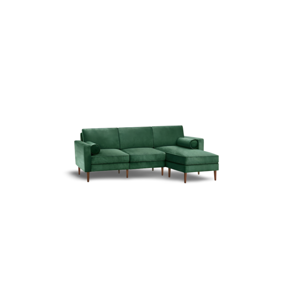 marc collection l-shaped sofa three seater(blue) (olive green)
