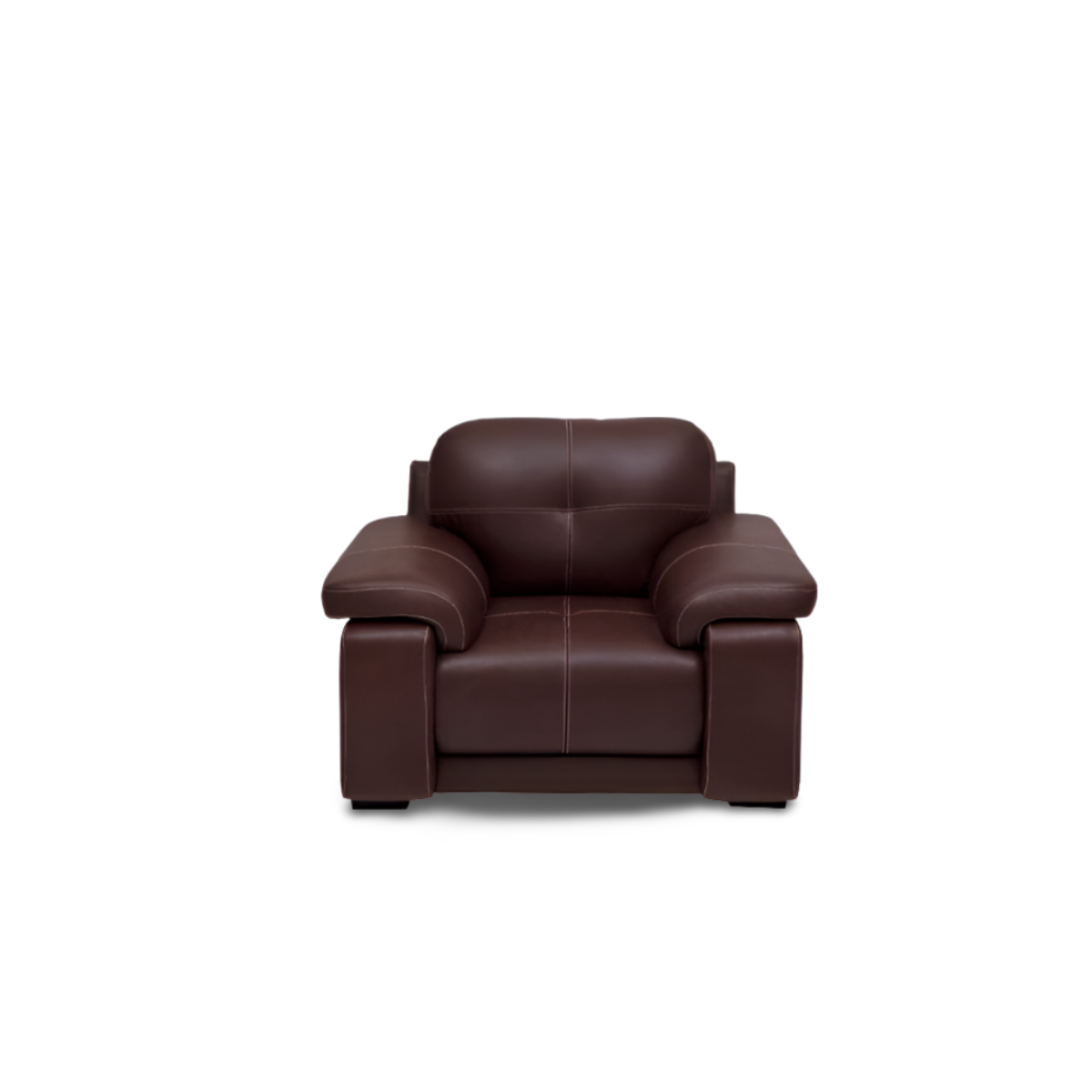 maria collection urban style leatherette single seater sofa