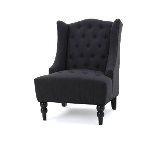 tuffted wingback chair