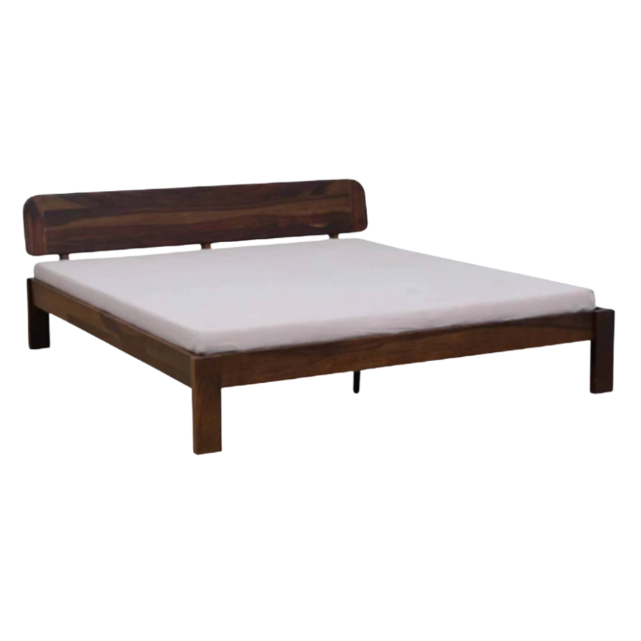handcrafted solid wood bed – durable & comfortable